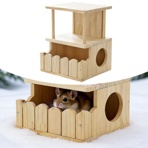 Wood chinchilla house small - chinchilla,