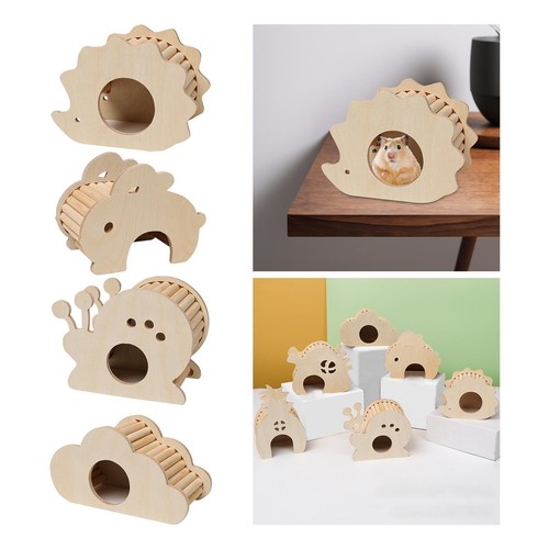 Wooden hamster hideout cage - hideout,