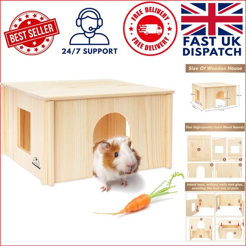 Spacious wooden hut for guinea - spacious,