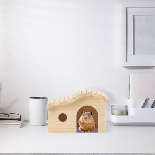 Wooden hamster hideout - wooden,