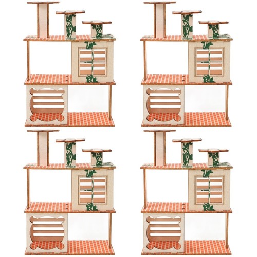 Hamster wood hut - wood, durable