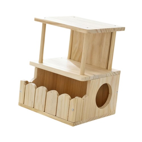Wood chinchilla house small - wood,