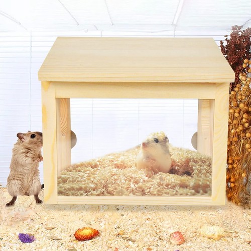 Wooden hamster house - hamster,