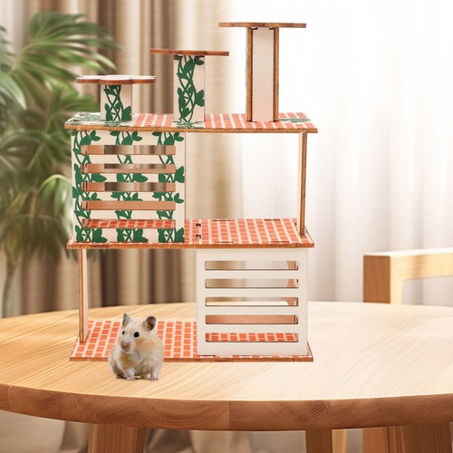 Wooden hamster wood hut - wooden,