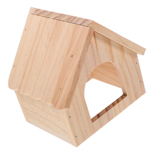 Natural wood guinea pig - pig, hut