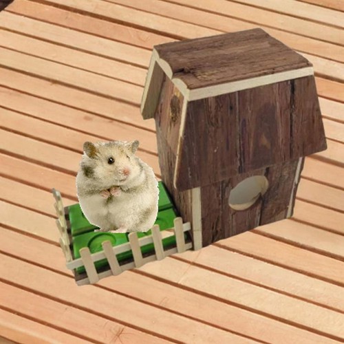 Wood hamster hideout - hamster, hut
