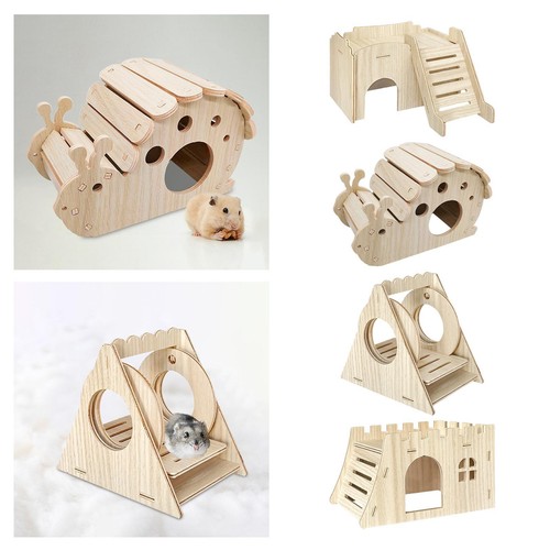 Pet hideout hut cage decor - hut,