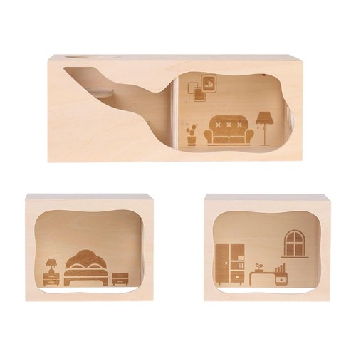 Hamster wood house - hamster,