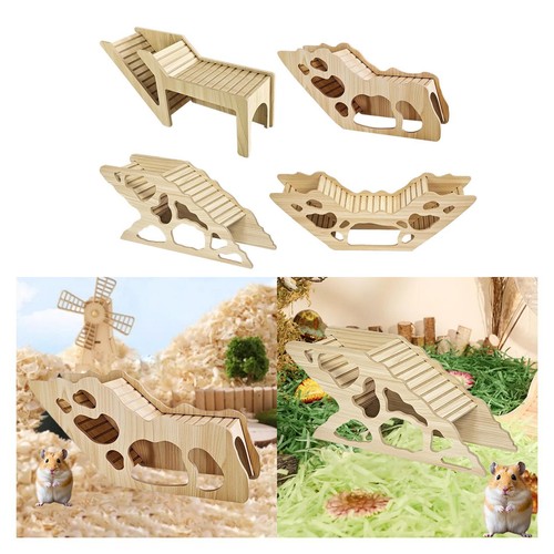 Wooden hamster house wood - wooden,