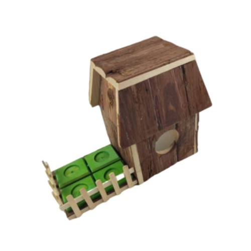 Wood hamster hideout - hideout, hut
