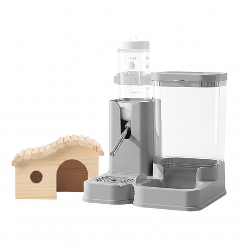 Wooden hamster habitat hut - wooden,