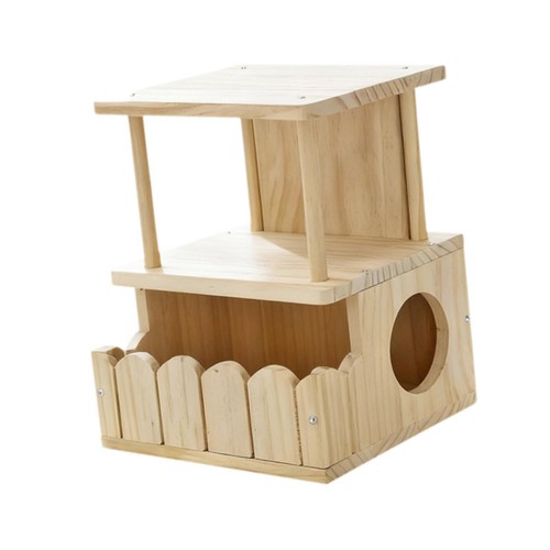 Wooden chinchilla house small - wooden,
