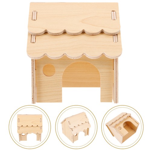 Hamster wood house - wood,