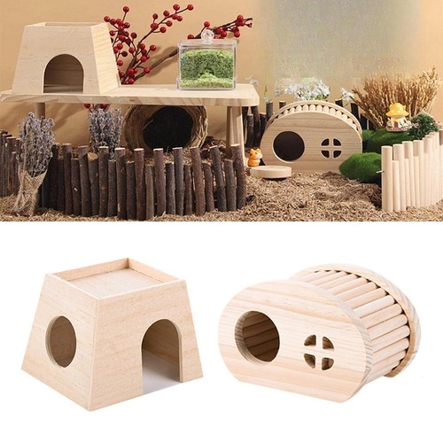 Wooden hamster hideout - wooden,