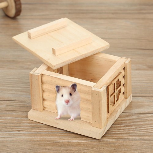 Wooden hamster house - wooden, cage