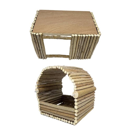 Wooden hamster hideout - hideout, small