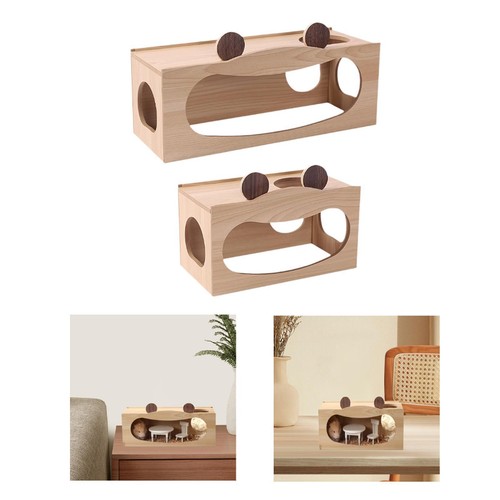 Wooden hamster house peep shed - house,