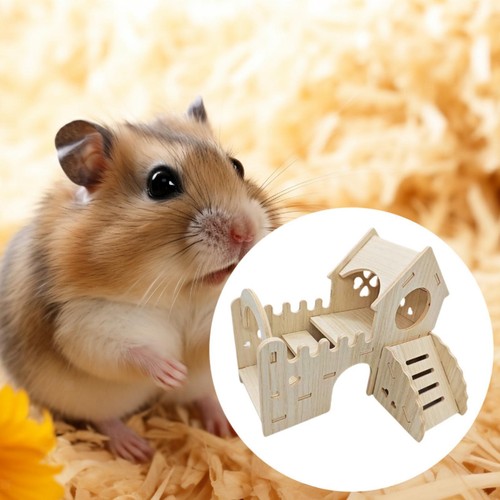 Wooden hamster hideout - hideout, house