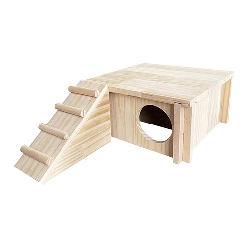 Hamster house wooden - hide, hut