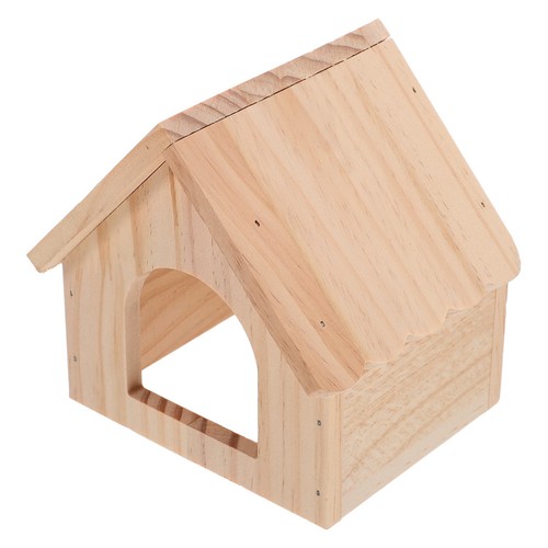 Reusable wooden hamster hut - wooden,